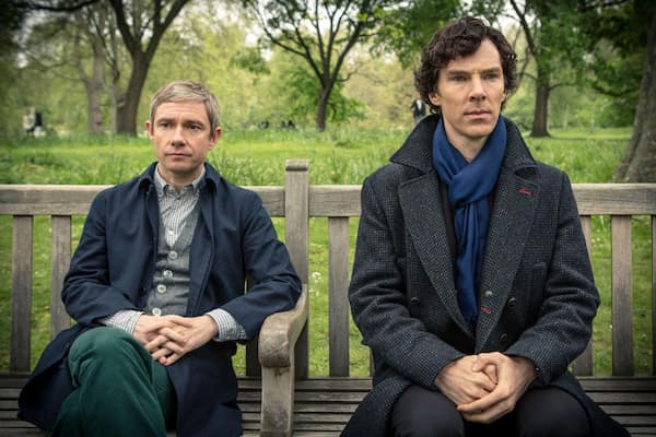 Benedict Cumberbatch y Martin Freeman en Sherlock